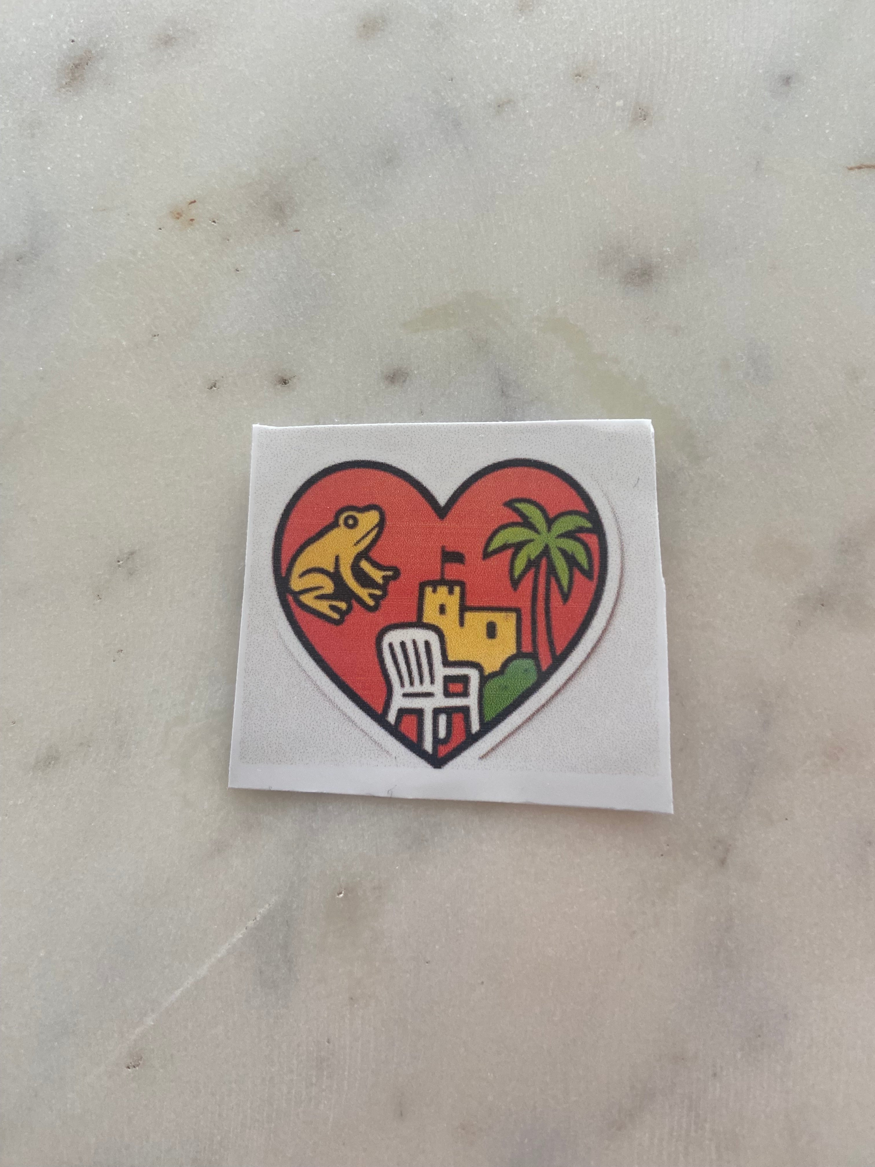 ✨ Corazón Boricua – Puerto Rico Waterproof Vinyl Sticker